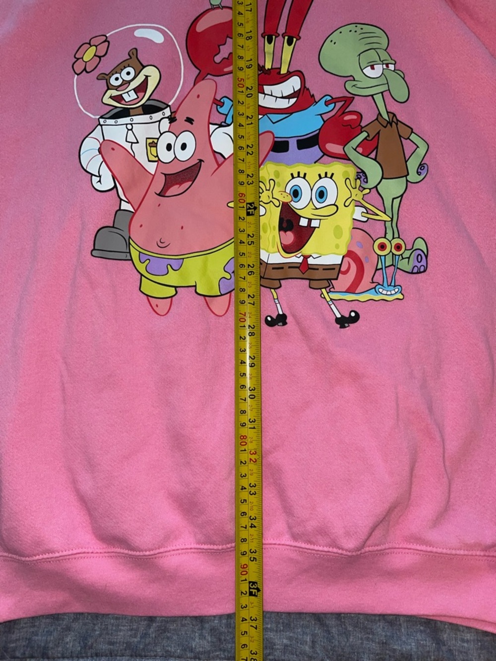 Nickelodeon Pink SpongeBob Crew Graphic Hoodie-Size XL - Picture 5 of 6